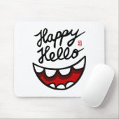 Happy Hello BIG Smile Mousepad (Mit Mouse)