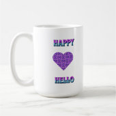 HAPPY HELLO FARBIGES HERZ KAFFEETASSE (Links)