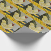 Happy Hen Chicken Painting Geschenkpapier (Ecke)