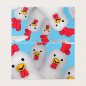 Happy hen clipart (Außenseite Aufgefaltet)