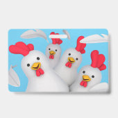 Happy hen clipart ausweis (Rückseite)