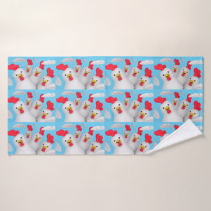 Happy hen clipart badehandtuch