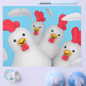 Happy hen clipart flyer (Einzeln)