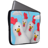 Happy hen clipart laptopschutzhülle (Vorne Rechts)