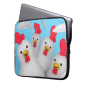 Happy hen clipart laptopschutzhülle (Vorderseite Links)