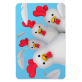 Happy hen clipart magnet (Vertikal)