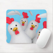 Happy hen clipart mousepad (Mit Mouse)