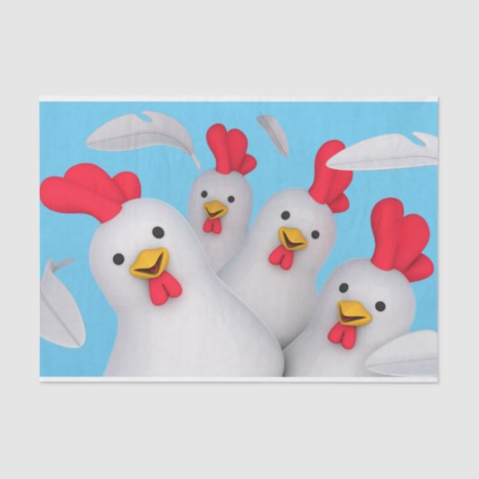 Happy hen clipart seidenpapier (Vorderseite)