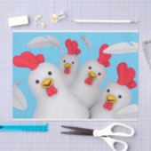 Happy hen clipart seidenpapier (Handwerk)