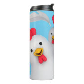 Happy hen clipart thermosbecher (Nach links gedreht)