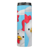 Happy hen clipart thermosbecher (Rückseite)