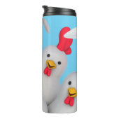 Happy hen clipart thermosbecher (Nach rechts gedreht)