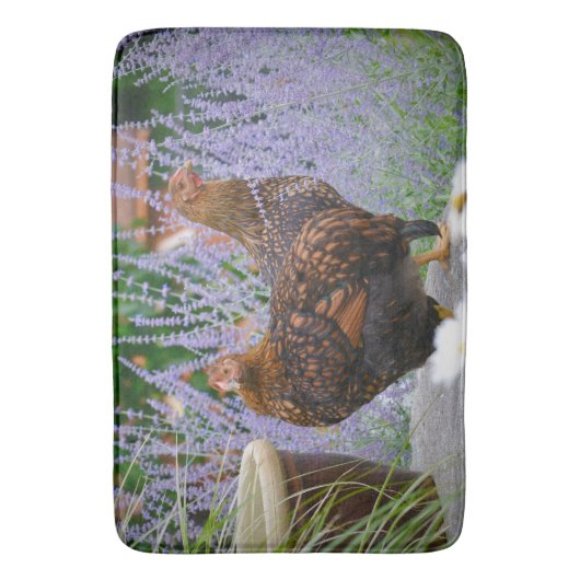 Happy Hens Badematte (Vorderseite Vertikal)