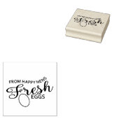 Happy Hens | Eierkarton - Briefmarke Gummistempel (Stempel)