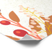 Happy Herbst Erntedank individuell anpassen Poster (Ecke)