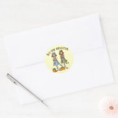 Happy Herbst Erntedank Round Stickers (Umschlag)