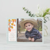 Happy Herbst Foto Einladung (Stehend Vorderseite)