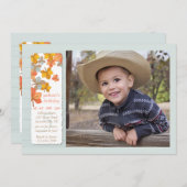 Happy Herbst Foto Einladung (Vorne/Hinten)