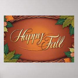 Happy Herbst Herbst Poster