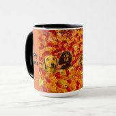 Happy Herbst Kleine Dackeln Tasse (Vorderseite Links)