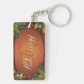 Happy Herbst Schlüsselkette Schlüsselanhänger (Rückseite)