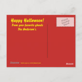 Happy Hexe Halloween Postcard Postkarte (Rückseite)