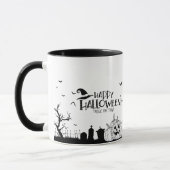 Happy Hhalloween Trick oder Leckerbissen Tasse (Links)