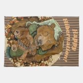 Happy Hibernation Cudly Bear Kitchen Handtuch (Horizontal)