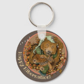 Happy Hibernation Cudly Bear Schlüsselanhänger (Vorderseite)