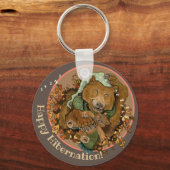 Happy Hibernation Cudly Bear Schlüsselanhänger (Vorderseite)