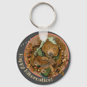 Happy Hibernation Cudly Bear Schlüsselanhänger (Rückseite)