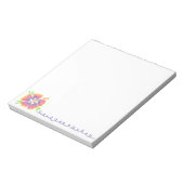 Happy Hibiscus Notepad Notizblock (Rotiert)