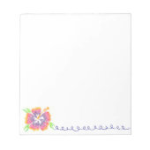 Happy Hibiscus Notepad Notizblock (Vorderseite)