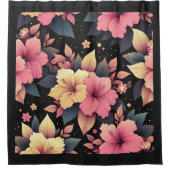 Happy Hibiskus Duschvorhang (Vorderseite)