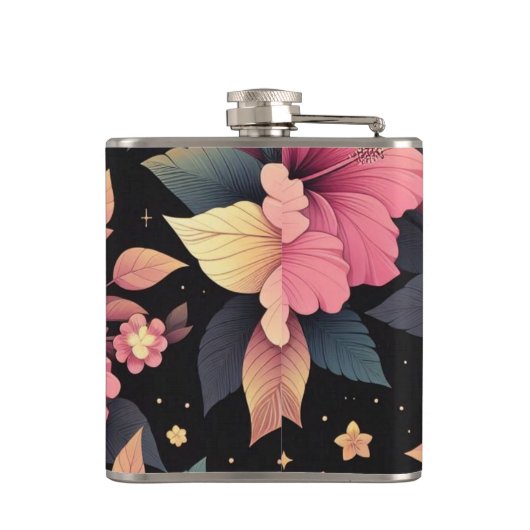 Happy Hibiskus Flachmann (Rückseite)