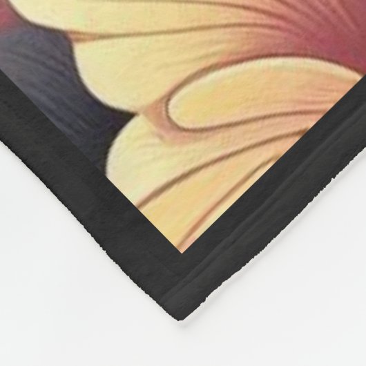 Happy Hibiskus Fleecedecke (Ecke)