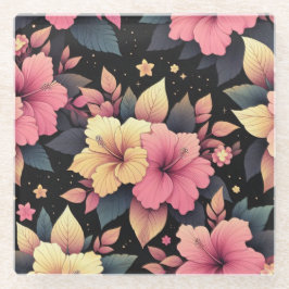 Happy Hibiskus Glasuntersetzer