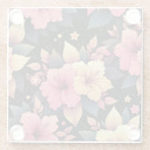 Happy Hibiskus Glasuntersetzer (Rückseite)