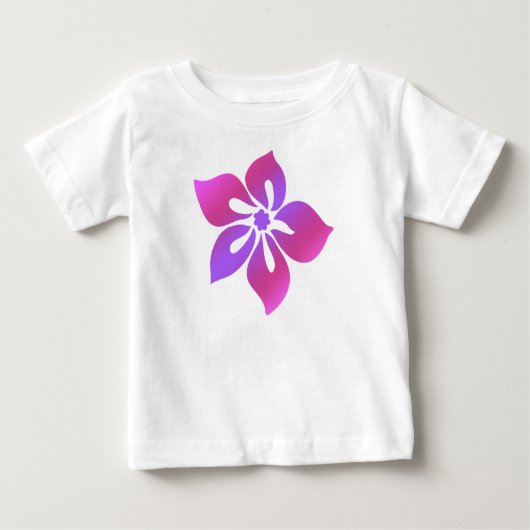 Happy Hibiskus Kleinkind T-Shirt (Vorderseite)