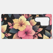 Happy Hibiskus Samsung Galaxy Hülle (Rückseite (Horizontal))