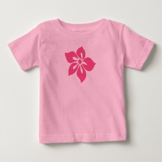 Happy Hibiskus Säugling T-Shirt (Vorderseite)