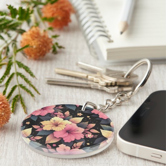 Happy Hibiskus Schlüsselanhänger (Vorderseite rechts)
