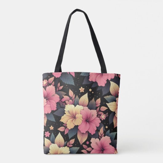 Happy Hibiskus Tasche (Rückseite)