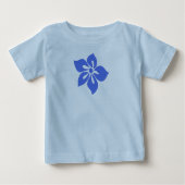 Happy Hibiskus Tropical Floral Baby T-shirt (Vorderseite)