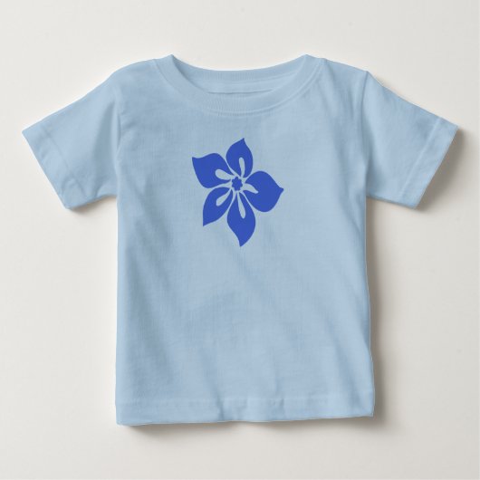 Happy Hibiskus Tropical Floral Baby T-shirt (Vorderseite)