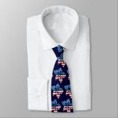 Happy Hibiskus USA Necktie Krawatte (Gebunden)