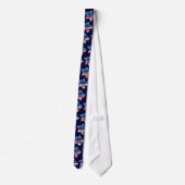 Happy Hibiskus USA Necktie Krawatte (Rückseite)