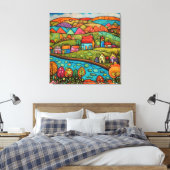 Happy Hills Leinwanddruck (Insitu (Schlafzimmer))