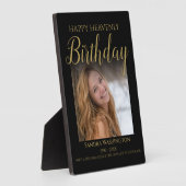 Happy Himmlisch Birthday Foto Memorial Fotoplatte (Seite)