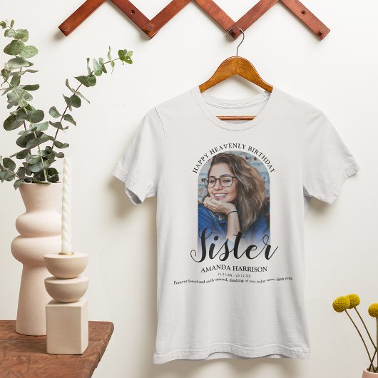 Happy Himmlisch Birthday | Foto Memorial T - Shirt